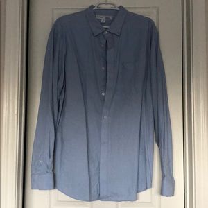 Men’s cotton Blue Button Down XXLT
